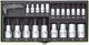 Proxxon industrial - dopsleutelset tx, 1 4 + 1 2 (24-dlg.)