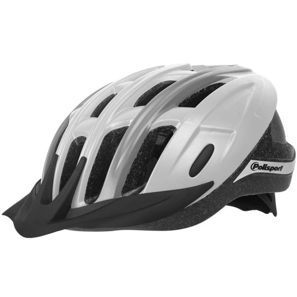 Afbeelding laden in galerijviewer, Polisport ride in fietshelm m 54-58cm wit grijs
