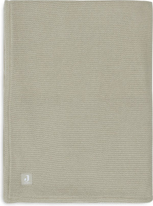 Jollein deken wieg 75x100cm basic knit olive green fleece
