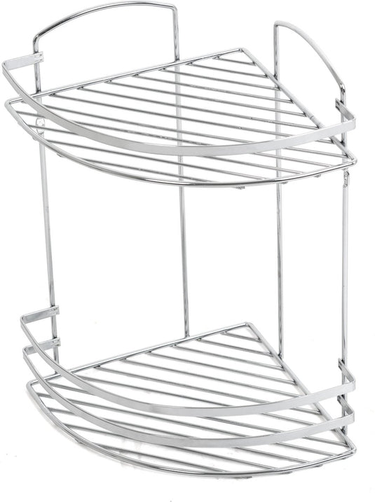 Plieger solid doucherek - hoekplanchet - 2 laags - draadmodel - chroom