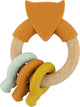 Trixie houten siliconen activiviteitenring - mr. fox