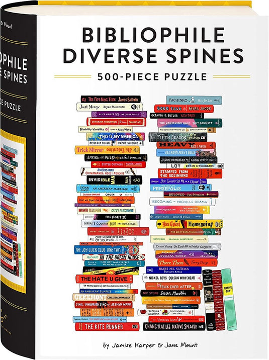 Bibliophile diverse spines 500-piece puzzle