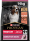 Pro plan purina sensitive skin medium adult - hondenvoer - zalm - 14 kg