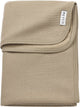 Meyco baby jacquard wiegdeken - flannel - taupe - 75x100cm - 1.0 tog