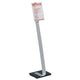 Vloerstandaard durabel 48823 a4 alu zilver