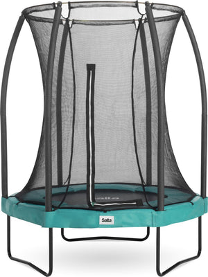 Salta comfort edition - ø 153 cm - ronde trampoline met veiligheidsnet - groen - mini kleine trampoline voor kinderen