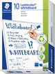 Staedtler lumocolor whiteboard marker met beitelpunt - blauw - doos met 10 stuks