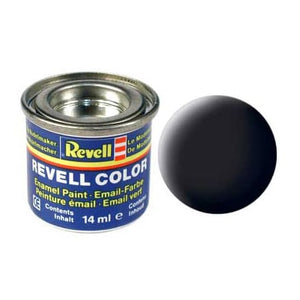 Revell - modelbouwverf nr 8 zwart mat