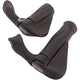 Ergotec handvatpaar mf2 kraton aluminium 130 + 87 mm - zwart