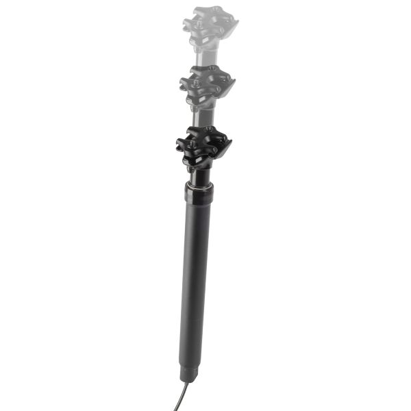 Afbeelding laden in galerijviewer, Dropper zadelpen M-Wave Levitate LT 0-170 mm in hoogte verstelbaar ø31.6mm 480mm
