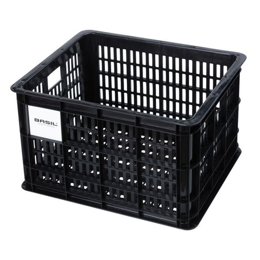 Basil fietskrat M - medium - 29.5 liter - zwart