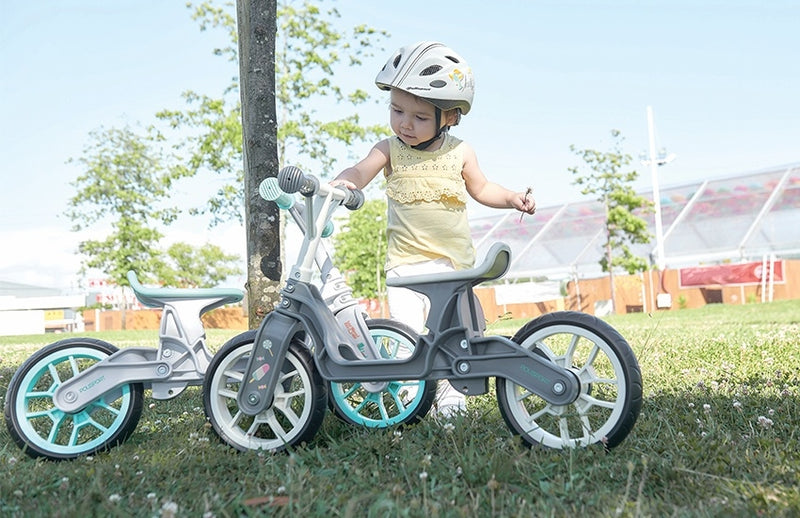 Afbeelding laden in galerijviewer, Polisport Balance Bike grijs Loopfiets creme afwerking
