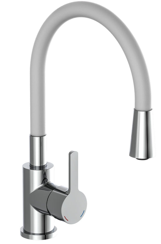 Hg eisl flexo mengkraan keuken | chroom-lichtgrijs - ni186fl ni186fl