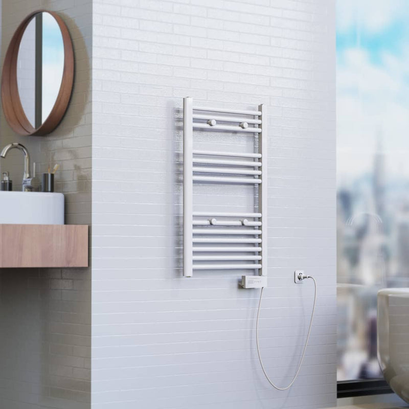 Afbeelding laden in galerijviewer, Eisl badkamerradiator met timer 80x50x15 cm wit
