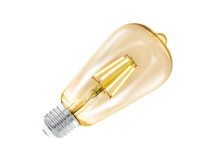 Eglo ledlamp - e27 - 220 lm - st64 rustique - amber 2200k