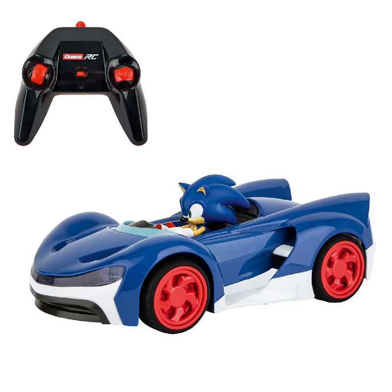 Afbeelding laden in galerijviewer, Carrera rc sonic team raceauto blauw zilver

