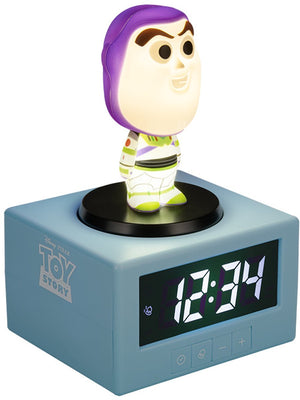 Paladone buzz lightyear wekker met nachtlamp – digitale alarmklok 14 cm –