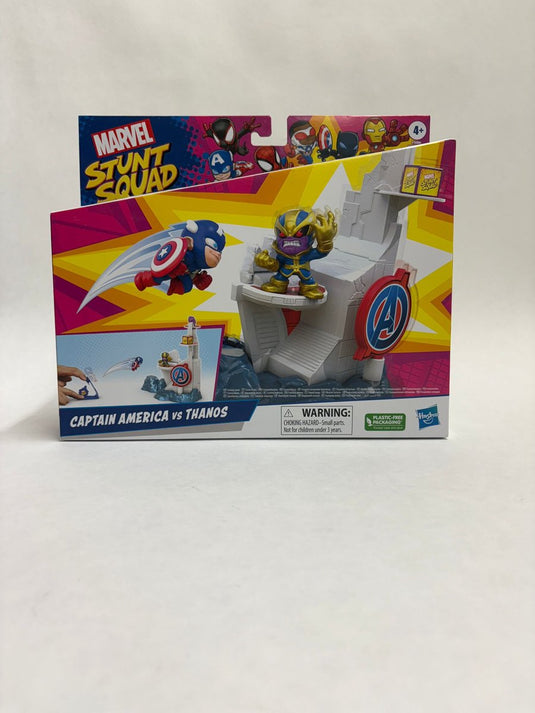 Marvel stunt squad -captain america vs thanos- hasbro