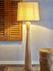 De creatieve collectie creative collection - leonor vloerlamp - beige - rubberhout