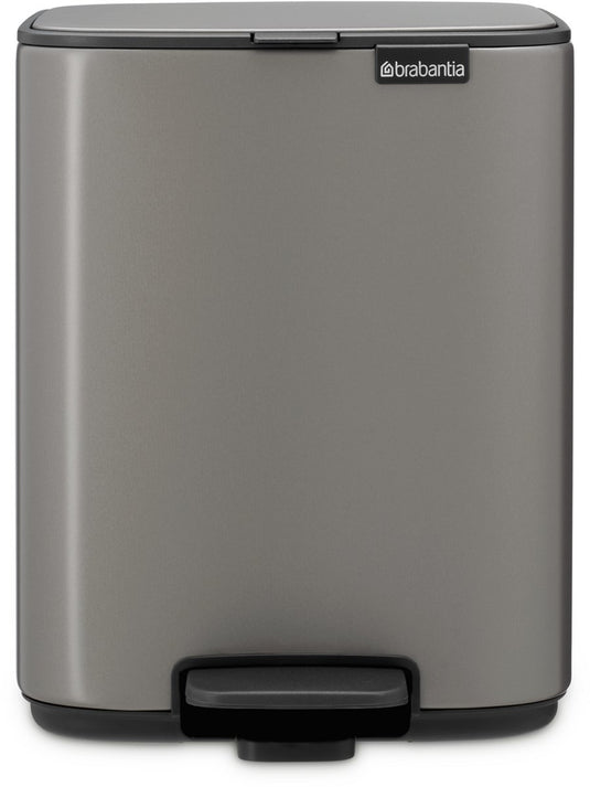 Brabantia bo pedaalemmer - 7 liter - badkamer - platinum