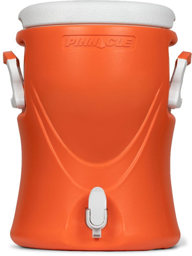 Pinnacle platino 3 gallon - geïsoleerde drankdispenser drankkoeler met kraantje - 12 liter - oranje