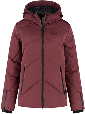 Kjelvik sue dames outdoorjas - burgundy