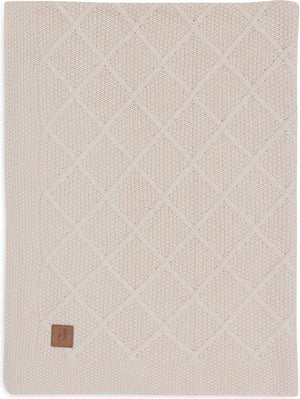 Jollein deken wieg 75x100cm check knit oatmeal