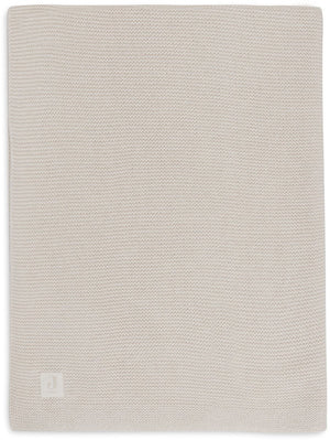 Jollein baby deken ledikant - 100x150cm - basic knit - oatmeal