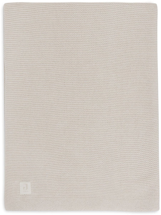 Jollein baby deken ledikant - 100x150cm - basic knit - oatmeal