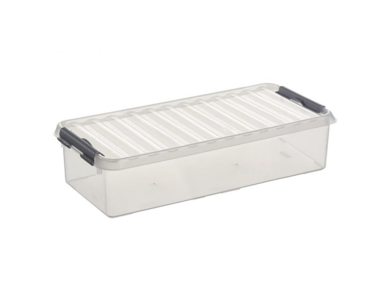 Afbeelding laden in galerijviewer, Sunware q-line opbergbox 6.5 liter transparant 48,5x19x10,5 cm
