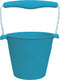 Scrunch speelgoedemmer - blauw - opvouwbaar - recycleerbaar