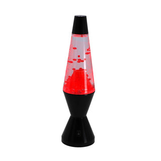 Afbeelding laden in galerijviewer, Merkloos lava lamp vulkaan zwart rood
