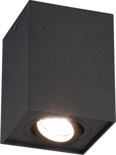 Trio biscuit - plafondlamp - zwart mat - excl. 1x gu10 35w