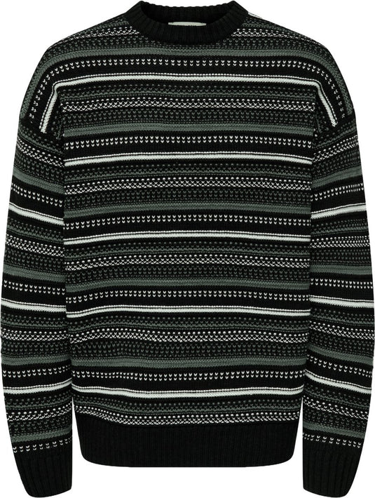 Only sons roy trui - heren sweater - black l