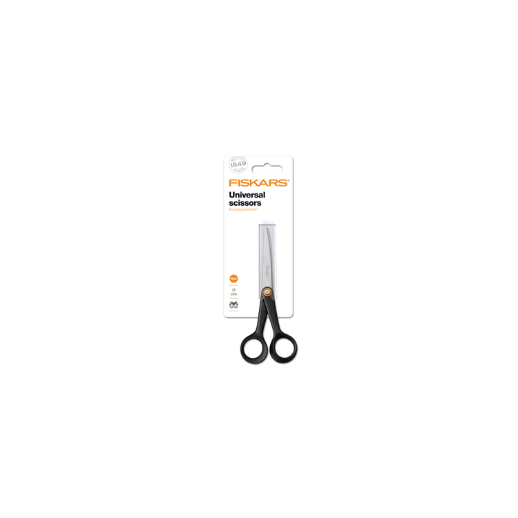 Afbeelding laden in galerijviewer, Fiskars 1067002 - uni schaar ff 17cm, zwart | 5 stuks
