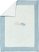 Nattou baby dekentje 135 x 100 cm - romeo, jules en sally - marmergroen