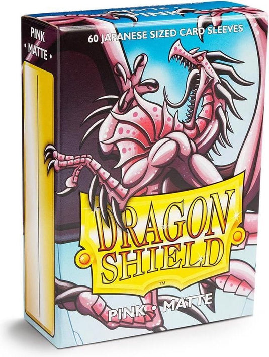 Arcane tinmen dragon shield card sleeves: japanese matte pink (59x86mm) - 60 stuks