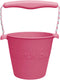 Scrunch speelgoedemmer - rood - opvouwbaar - recycleerbaar