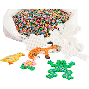 Creativ company nabbi biobeads klaslokaalset 5x5mm standaardkleuren