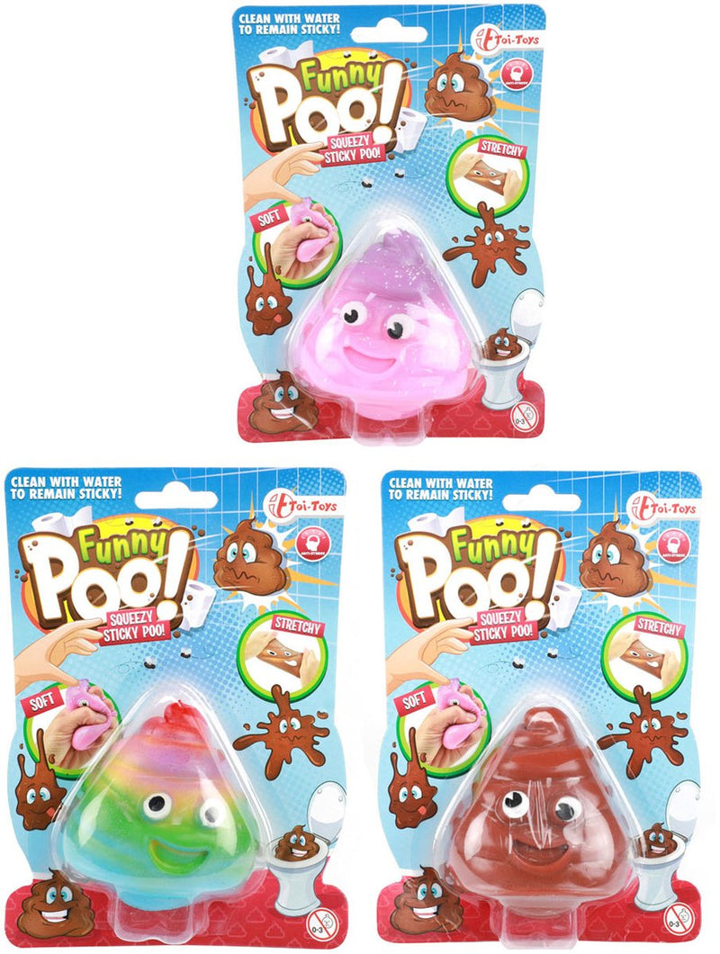 Afbeelding laden in galerijviewer, Toi-toys funny poo kleverige rekbare lachende drol
