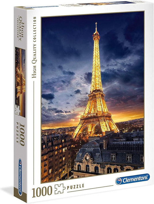 Clementoni - puzzel - 1000 stukjes - tour eiffel - puzzel voor volwassenen - high quality collection