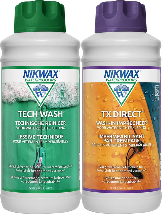 Nikwax twin tech wash tx.direct wash in 1l – reinigen – impregneren