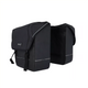 Xlc 5:1 dubbele fietstas, 35l inhoud, zwart. 35x30x12cm