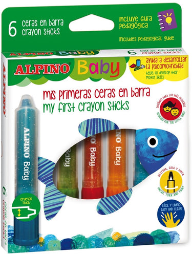 Alpino doos 6 verfstift baby