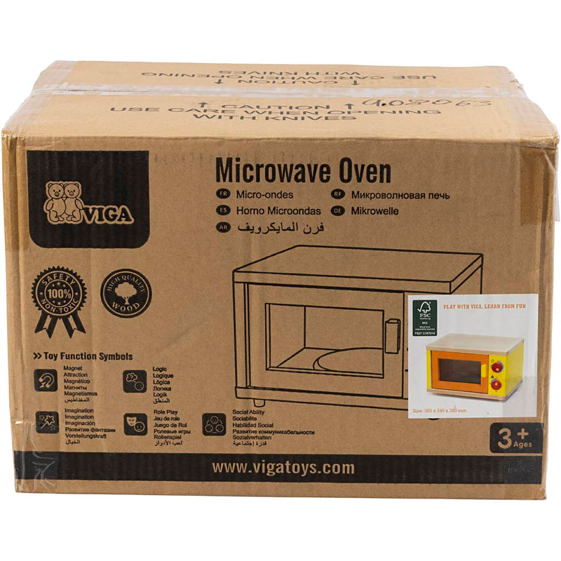 Afbeelding laden in galerijviewer, Https: www.cchobby.nl viga-houten-speelmagnetron-1-stuk
