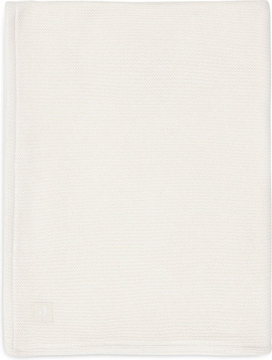 Jollein deken ledikant 100x150cm basic knit ivory coral fleece