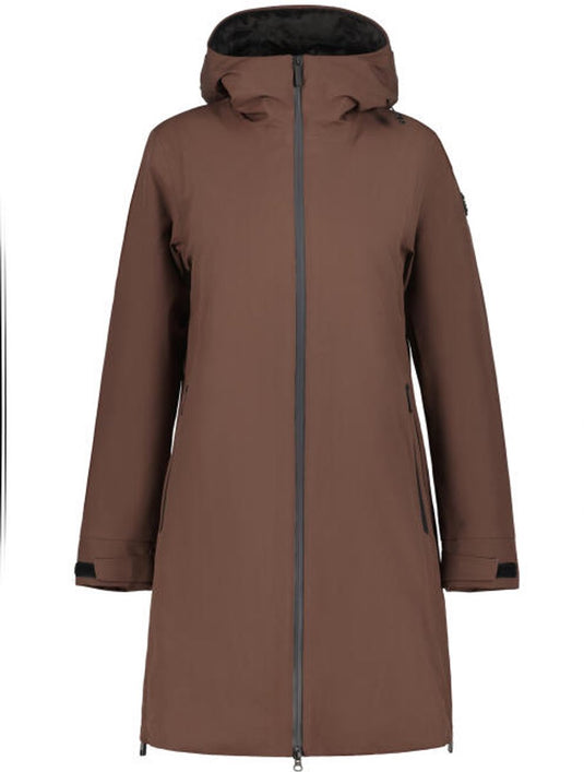 Luhta iskola dames parka - donker bruin - 36