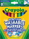 Crayola - ultra-clean - viltstiften - voor kinderen - 8 stuks