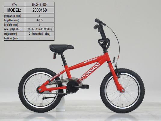 Royal bmx fiets -bugatti tornado 16 inch - rood