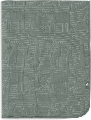 Jollein deken ledikant 100x150cm jungle jambo ash green laurel